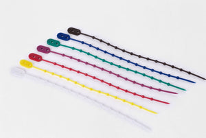 Silicone cable ties, round, green, length 210 mm 100 pcs.