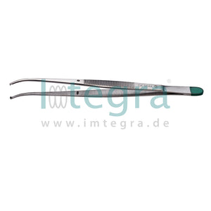 Steriele wegwerp-pincet "SEMKEN-KOCHER" gebogen 15,5 cm, chirurgisch, 20 stuks.