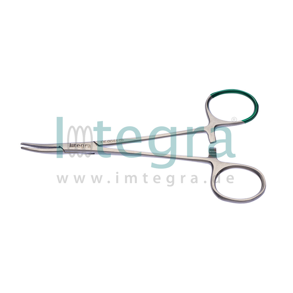 Steriele eenmalige arterieklem "MOSQUITO" 13 cm, gebogen, 20 stuks.