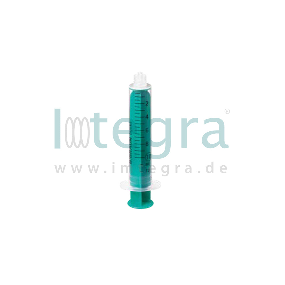 Injekt® Luer Lock Solo wegwerpspuit - tweedelig, 10 ml, centrische conus, 100 stuks.