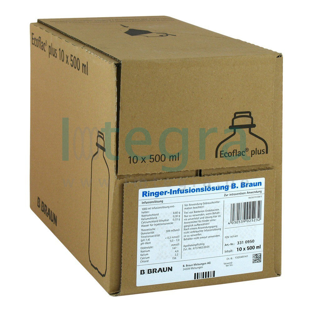 Ringer-oplossing, Ecoflac® plus, 10x500 ml