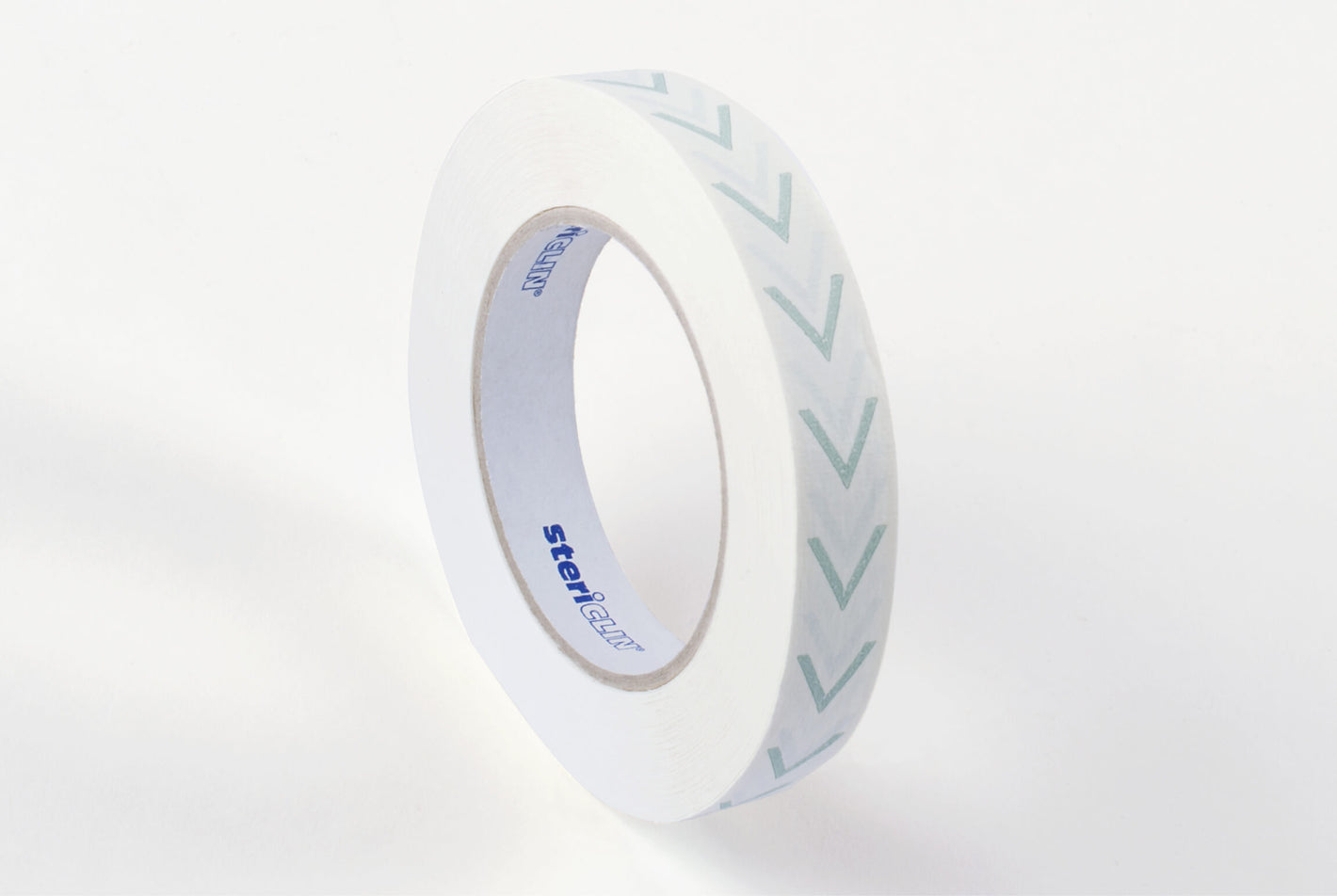 Witte plakband met DRY-HEAT-indicator, 19 mm / 50 m,  48 rollen