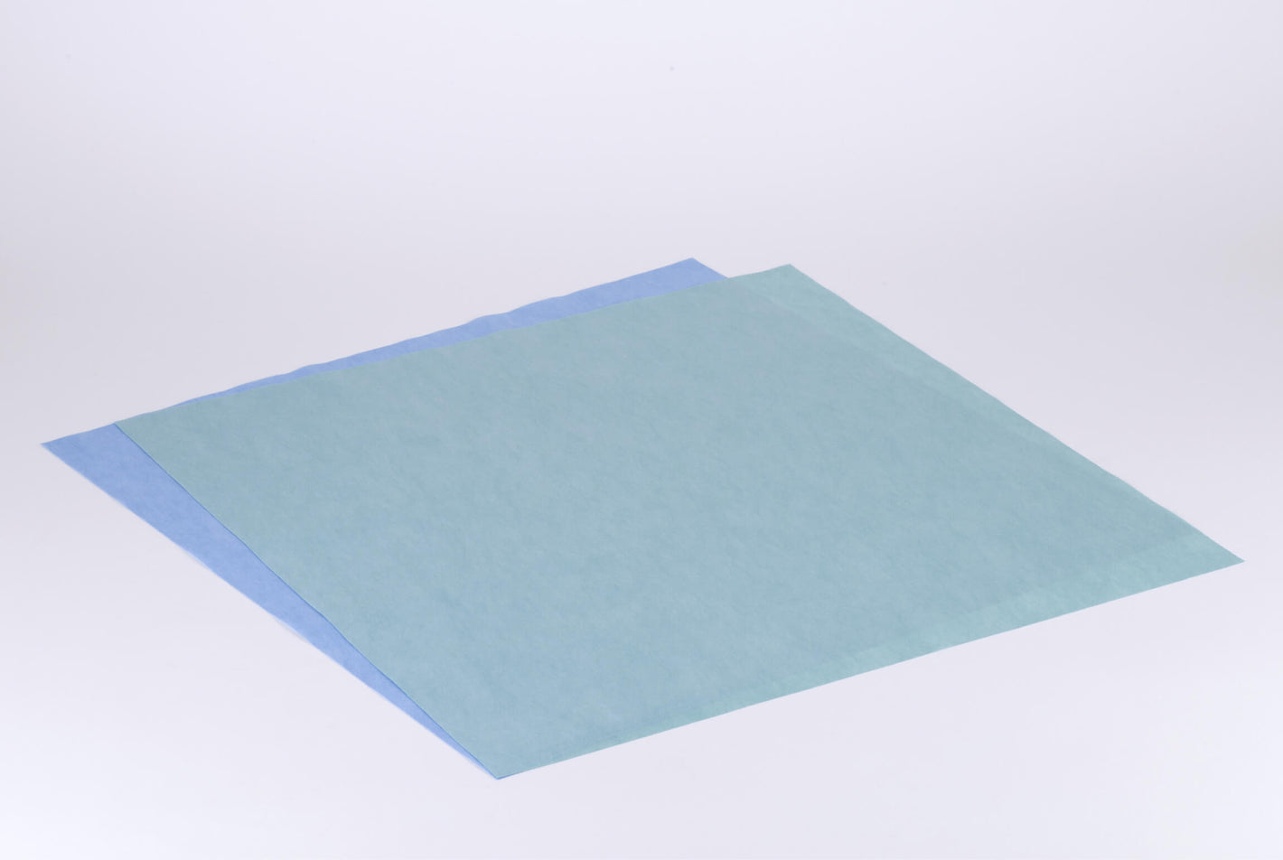 Boogverpakking blauw/groen 75 x 75 cm interleaved SMMMS 43 g 150 stuks