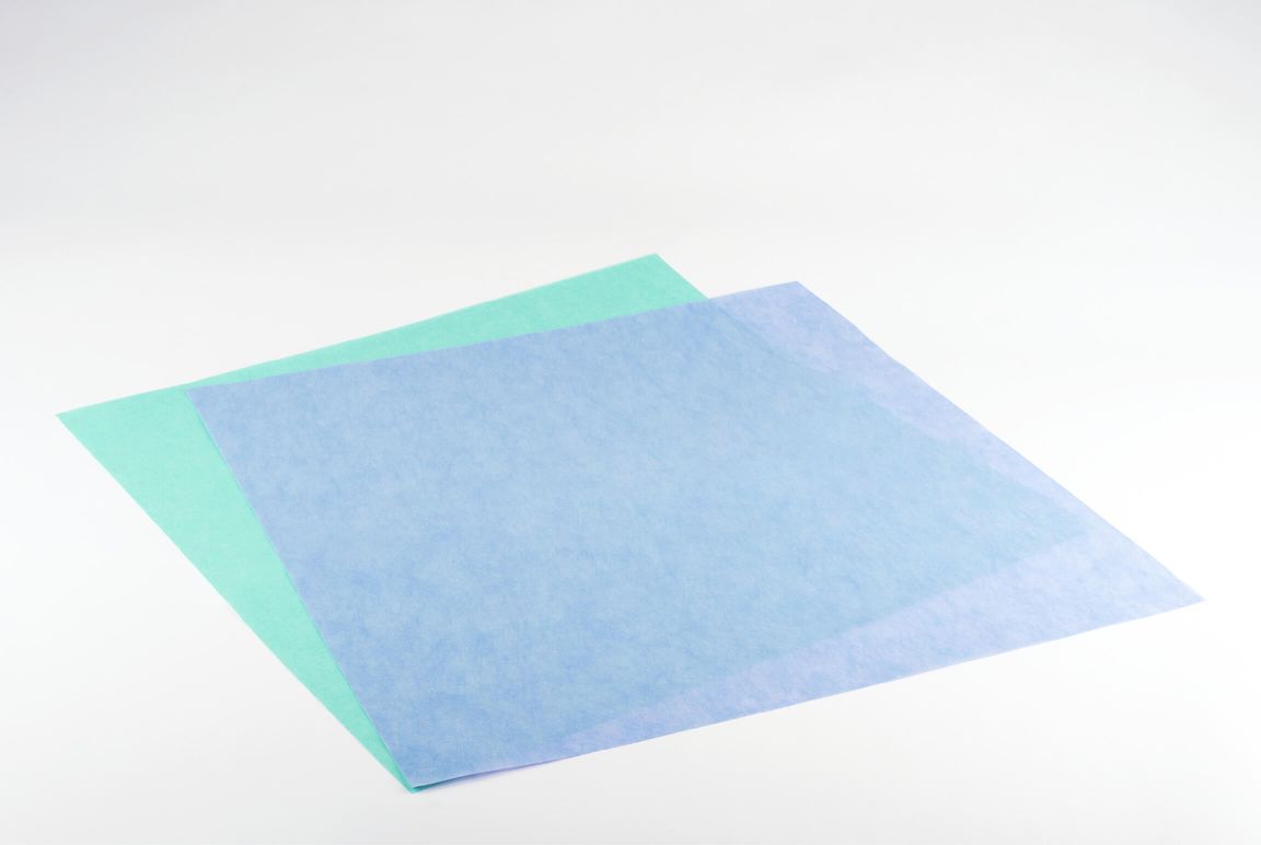 Boogverpakking groen 100 x 100 cm interleaved SSMMS 43 g / vlies 57 g 200 stuks.