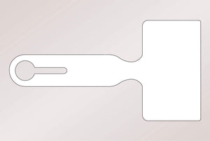 Zeeflabel blanco wit 210 x 110 mm 1000 stuks.