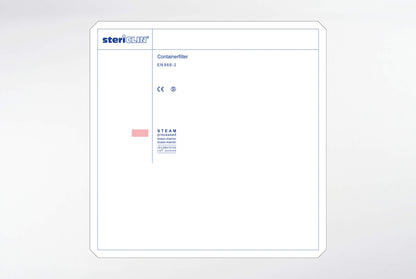 Containerfilter van papier, 230 x 230 mm, met STEAM-indicator, 1000 stuks.