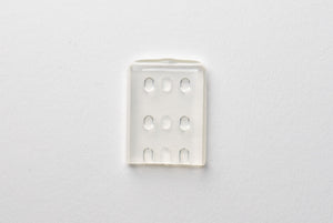 Highline instrumentbeschermkap, platte kap, 19 x 25,4 mm, transparant, 50 stuks.