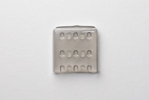 Highline instrumentbeschermkap, platte kap, 3 x 25 x 25 mm, zwart, 100 stuks.