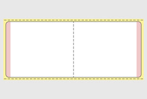 Zelfklevende etiketten op rol voor printers, 72 x 48 mm, 40 mm, met STEAM-indicator, dwarsgesplitst, 10.000 stuks.
