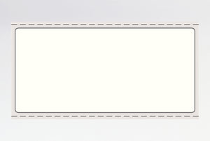 Zelfklevende etiketten op rol voor printers, van folie, voor permanente markering, wit, eenvoudig zelfklevend, 70 x 33 mm, huls: 40 mm, 1000 stuks.