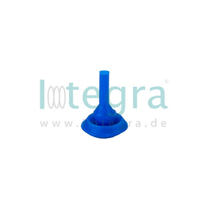 Siliconenpluggen blauw voor het bevestigen van zeefkorfplaatjes,  Ø: 3 mm (pen) / 16 mm (plaat), lengte: 22 mm 100 stuks.