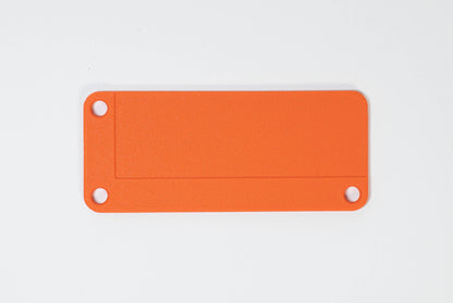 stericlin® kunststof (PA) zeefkorfplaatje, oranje, 90 x 38 mm, 100 stuks.