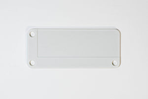 stericlin® kunststof (PA) zeefkorfplaatje, wit, 90 x 38 mm, 100 stuks.