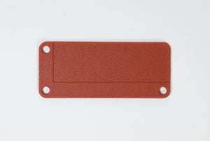 stericlin® kunststof (PA) zeefkorfplaatje, bruin, 90 x 38 mm, 100 stuks.