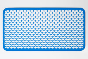 stericlin® siliconenmat voor geperforeerde zeefkorven 1/1 blauw, 480 x 250 mm,  1 stuk.