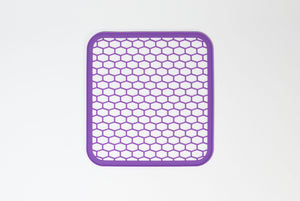 stericlin® siliconenmat voor draadzeefmanden 1/2 paars, 215 x 229 mm,  1 stuk.