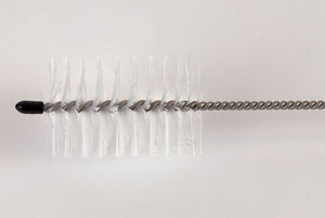 Reinigingsborstel voor holle instrumenten, kop 40,0 x 60 mm, lengte 500 mm, roestvrijstalen steel,  5 stuks.