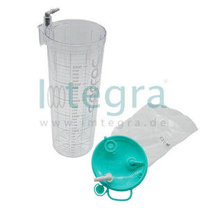 Serres afzuigreservoir 3000 ml, transparant, 1 stuk