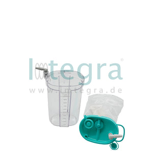 Serres Afzuigpot 1000 ml, transparant, 1 stuk