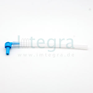 Serres serreslang met hoekstuk voor overloop, blauw, 1 stuk.